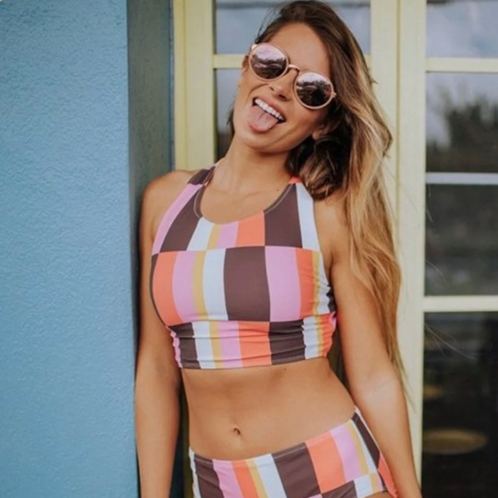 Neopolitan Game Changer Swim Crop
